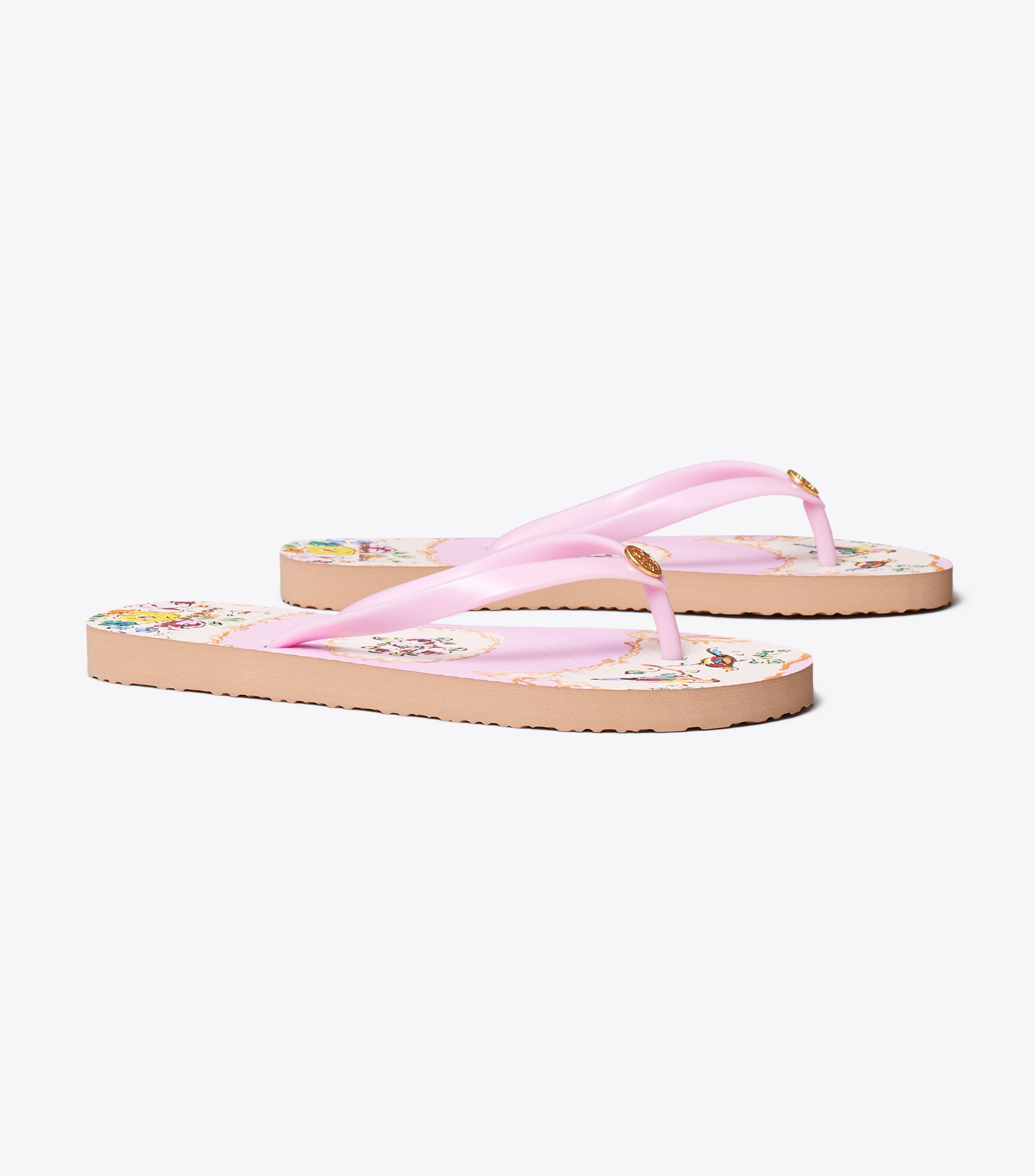 Tory burch printed hot sale thin flip flops