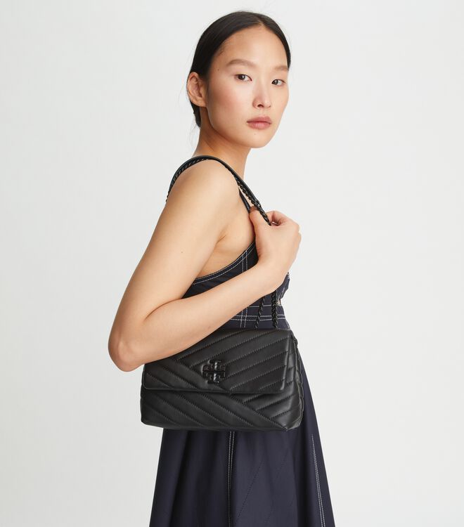 Small Kira Chevron Convertible Shoulder Bag, Handbags