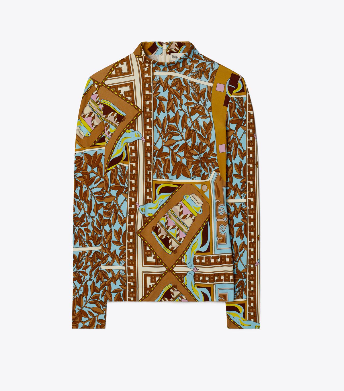 Geometric Garden Mockneck Top