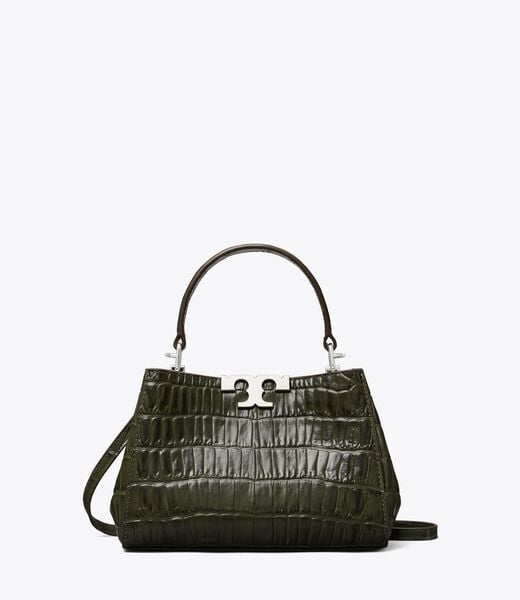 tory burch mini eleanor croc embossed satchel