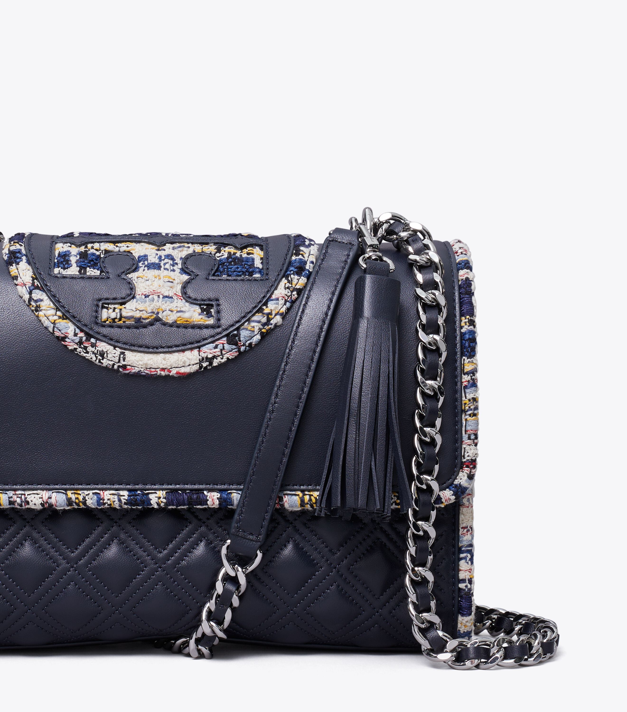 Tory burch fleming tweed backpack hotsell