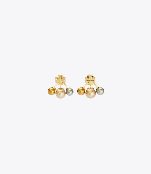 Kira Pearl Front-Back Earring