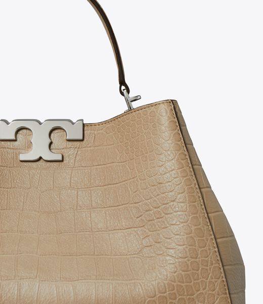 tory burch eleanor soft croc embossed satchel