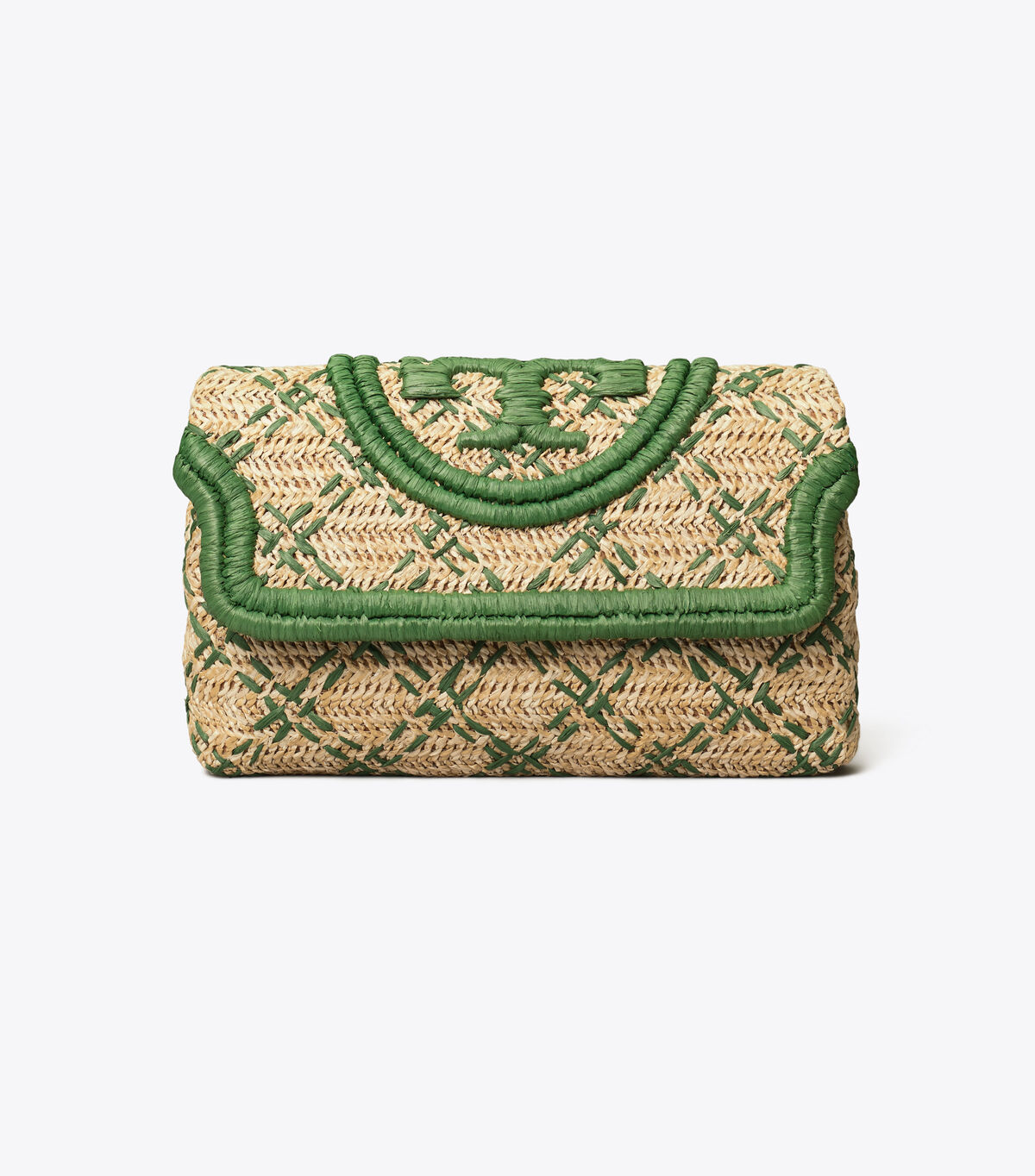 tory burch fleming soft straw clutch