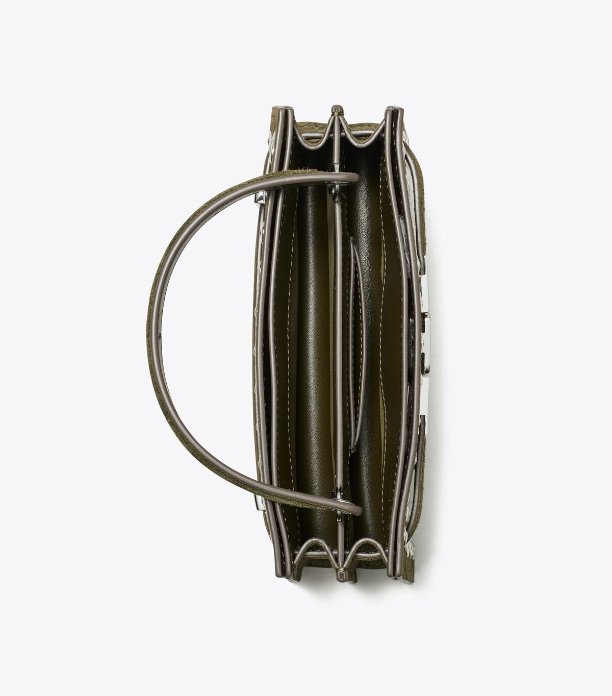 Mini Lee Radziwill Studded Suede Top-Handle Bag tory burch mini lee radziwill studded suede top handle bag