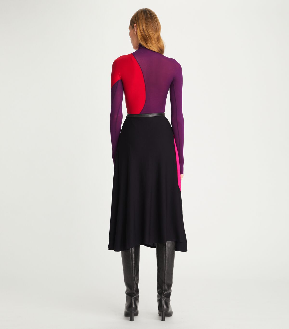 tory burch colorblock knit skirt