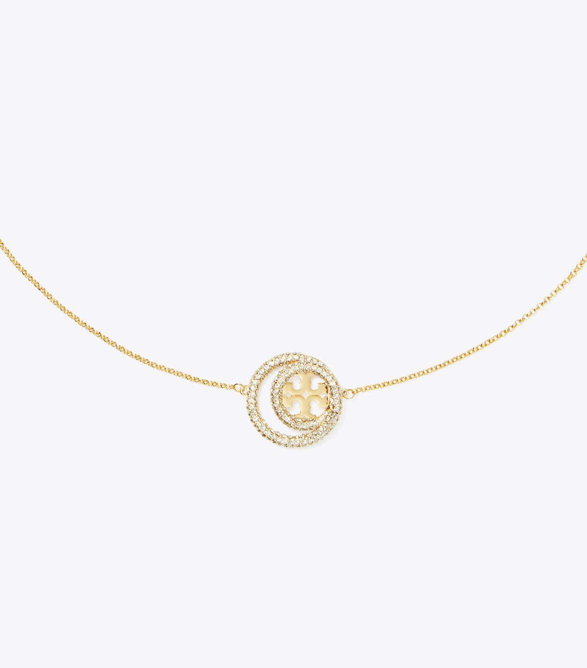 tory burch miller double ring pendant
