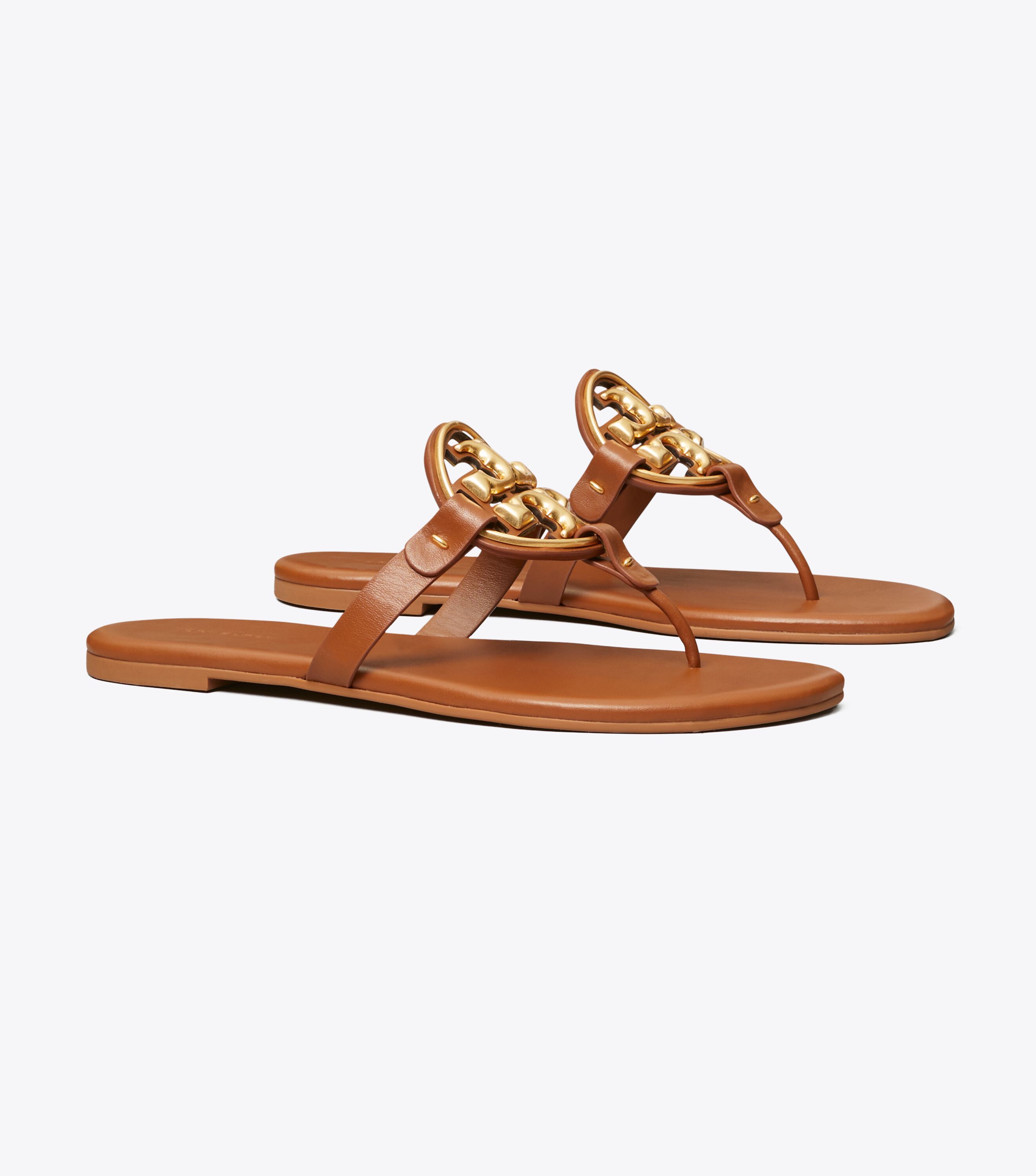 Tory Burch Miller Soft Metal Logo Sandal Tory Burch UAE