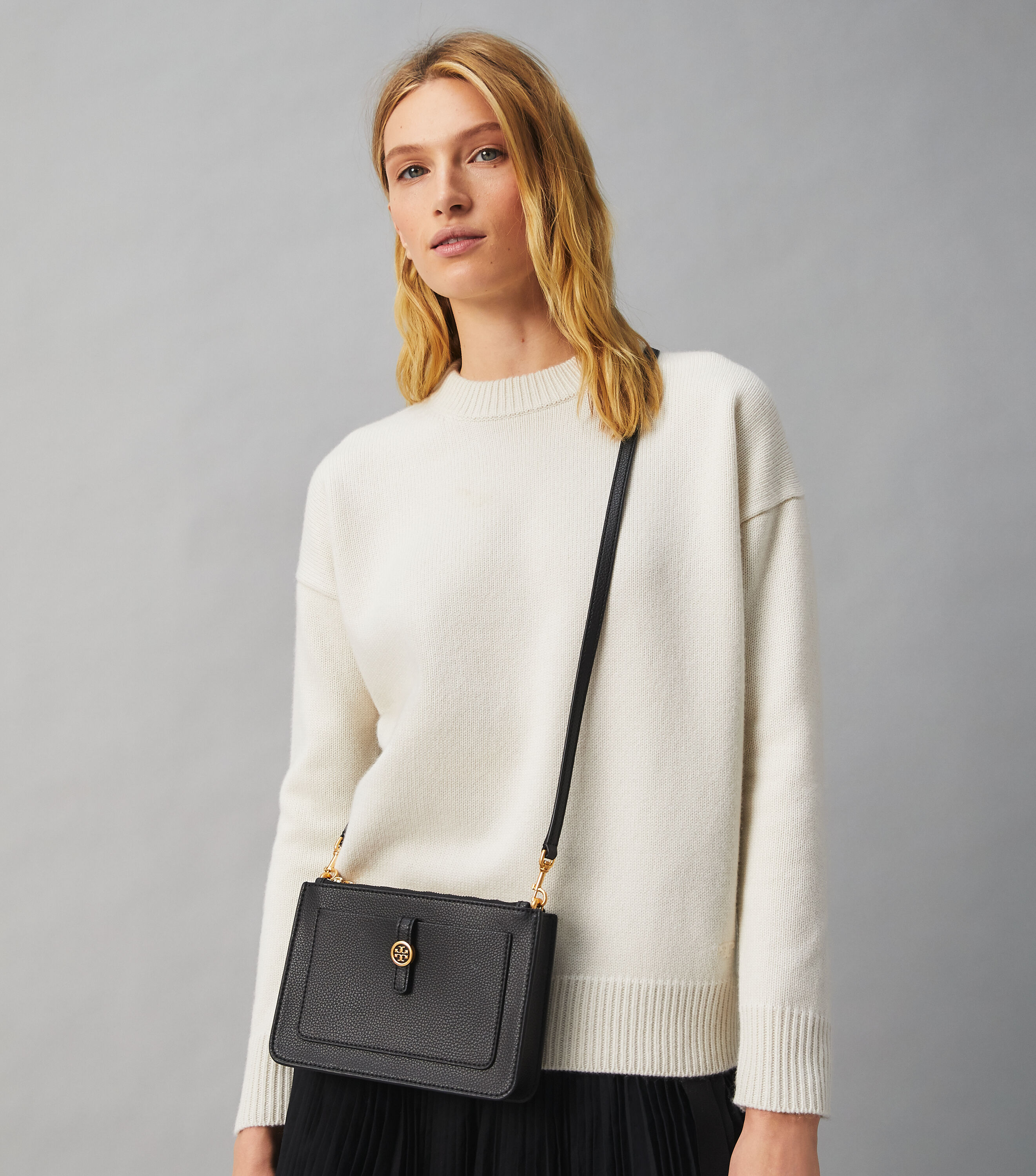 Tory burch clearance double zip crossbody