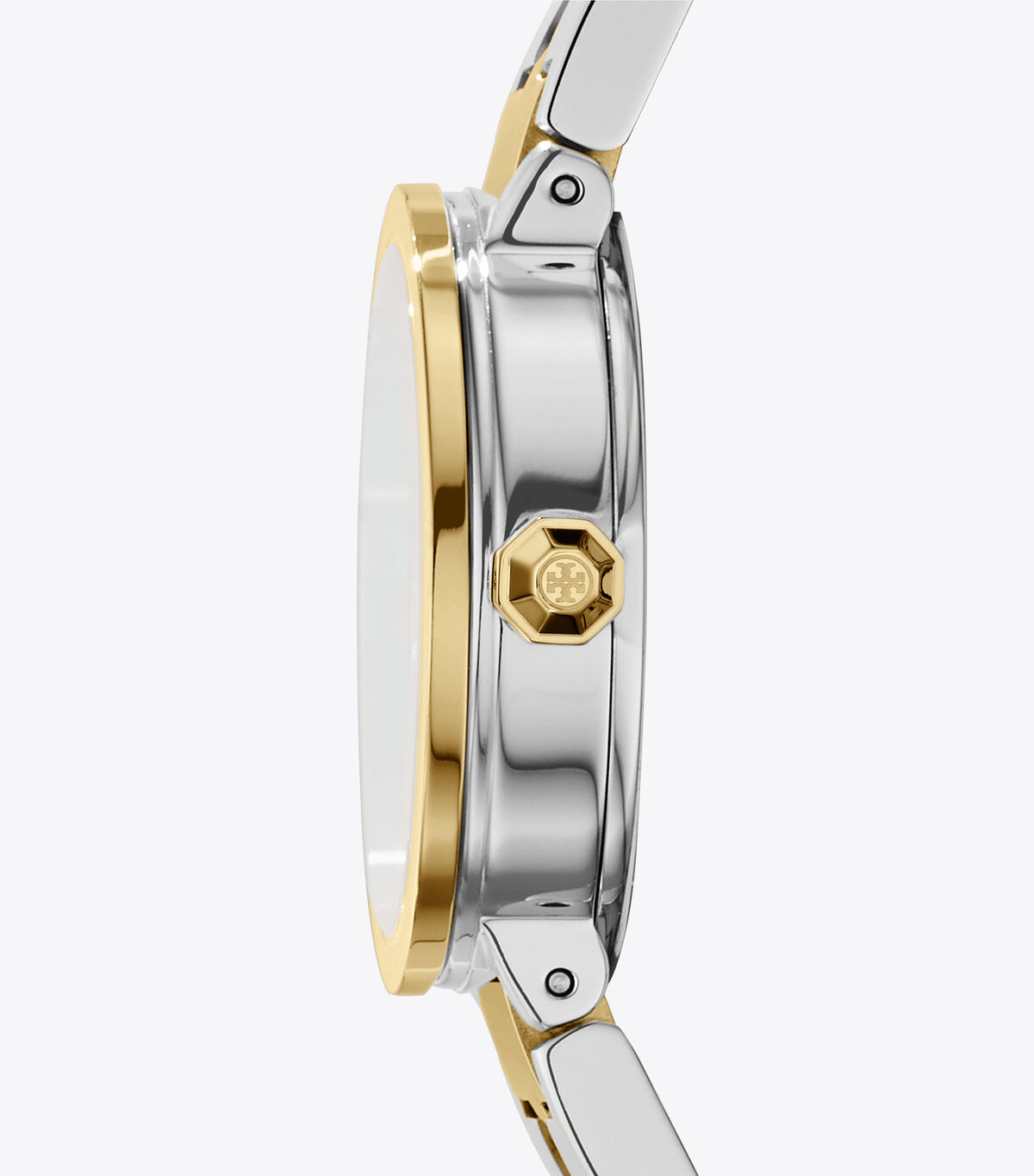 tory burch reva watch two tone gold stainless steel ivory 28 mm