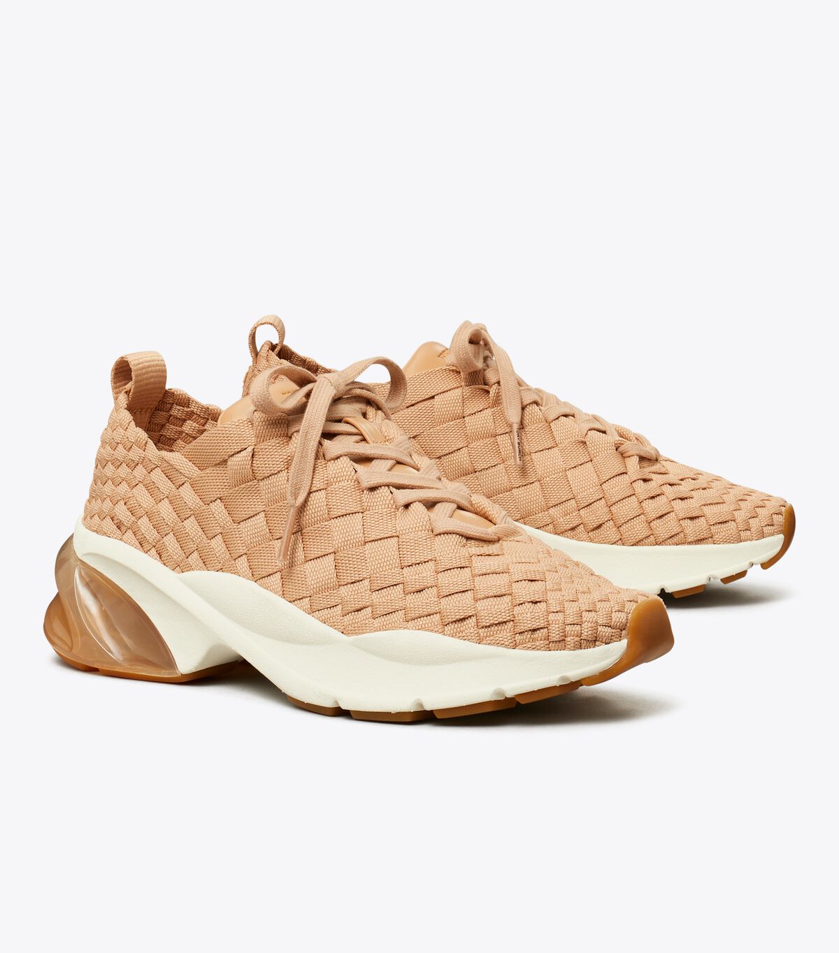 tory burch good luck woven trainer
