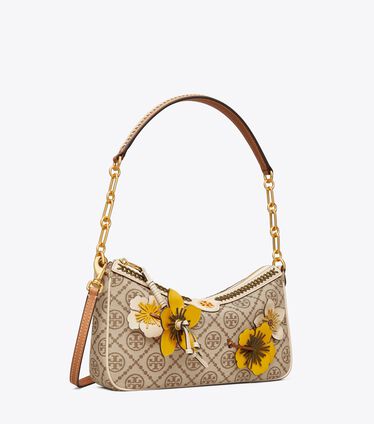 T Monogram Braided Studio Bag