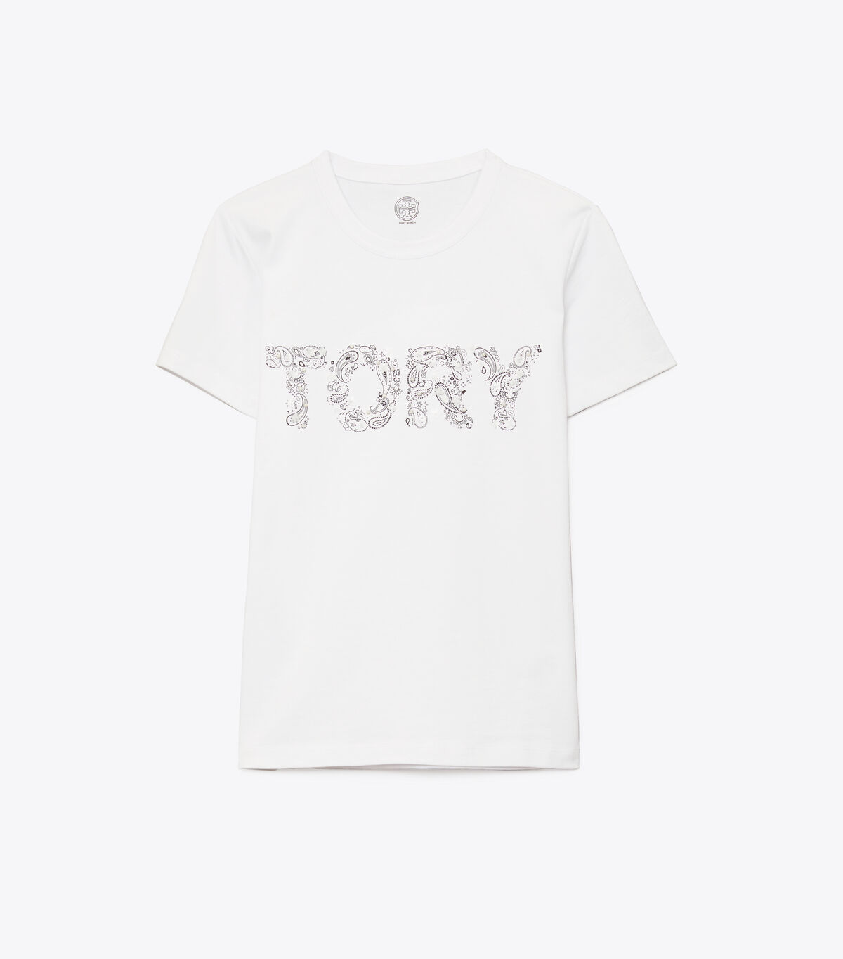 Tory Paisley Embellished T-Shirt