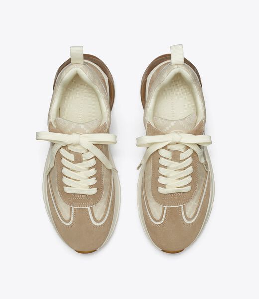 tory burch t monogram good luck trainer