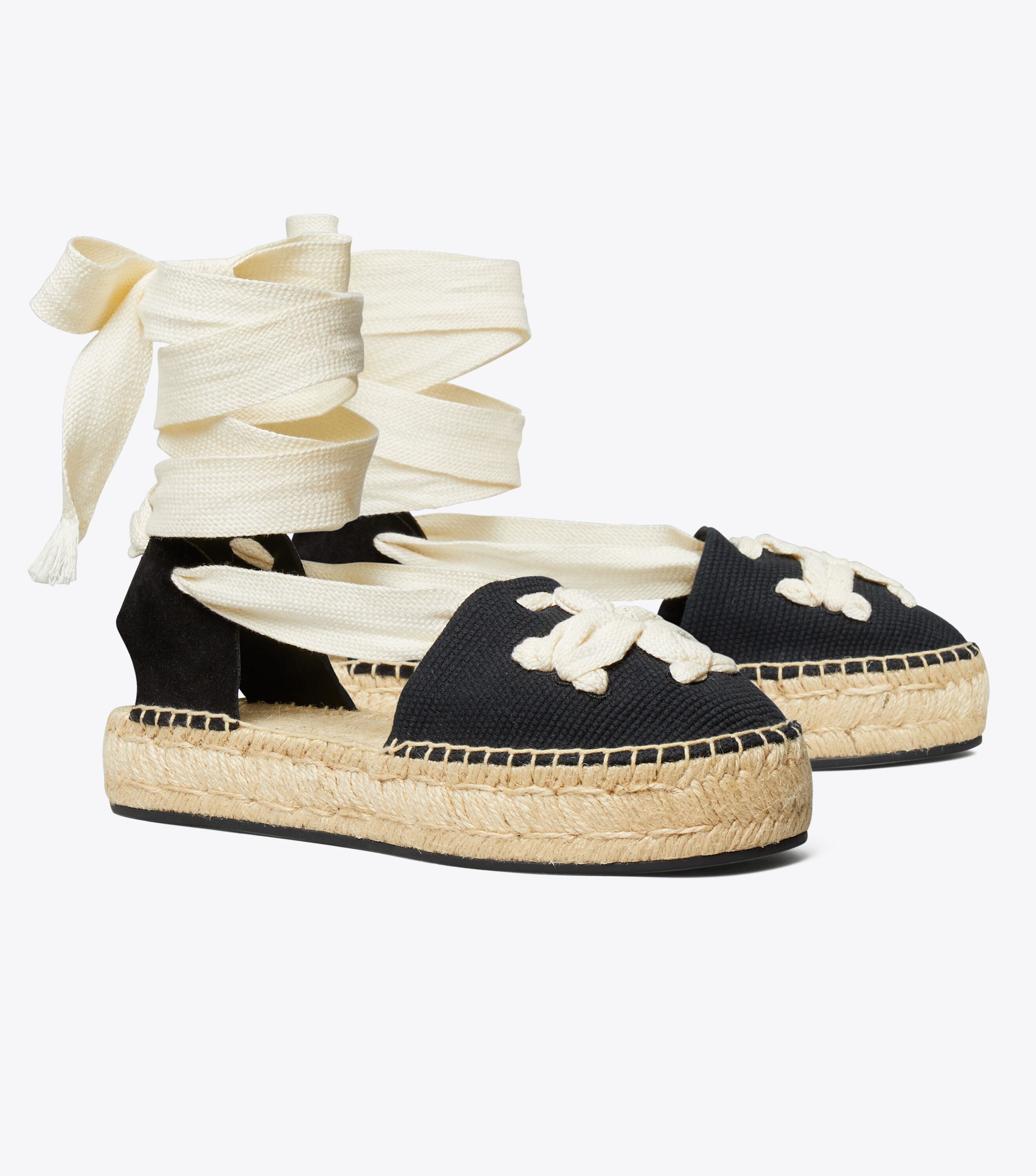Tory burch online lace up espadrilles