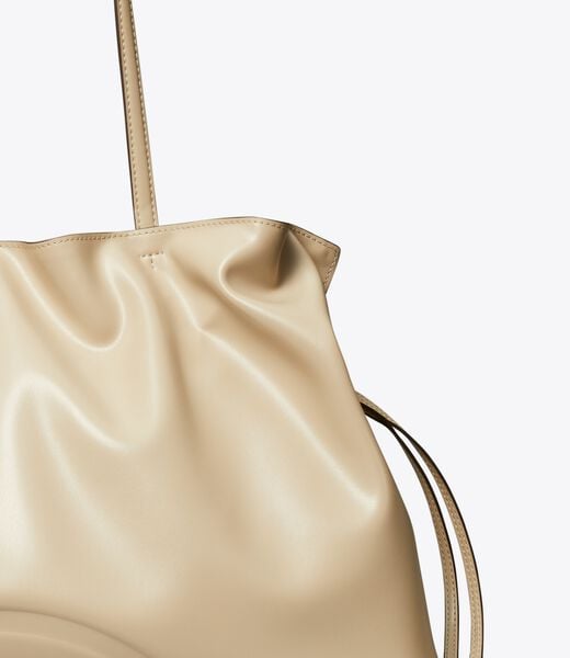 tory burch ella natuura  drawstring tote