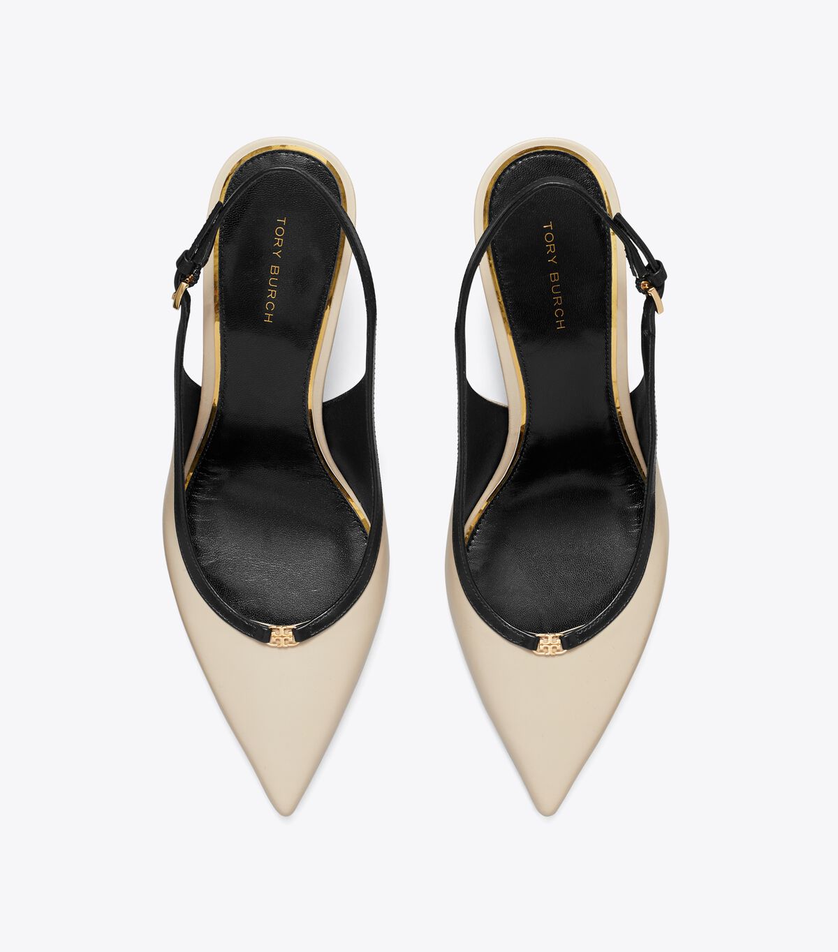 tory burch double t buckle wedge