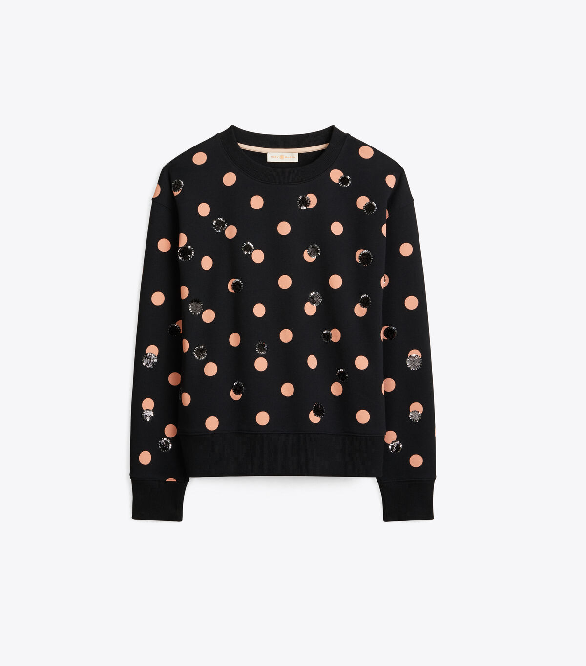 tory burch sequin polka dot sweatshirt