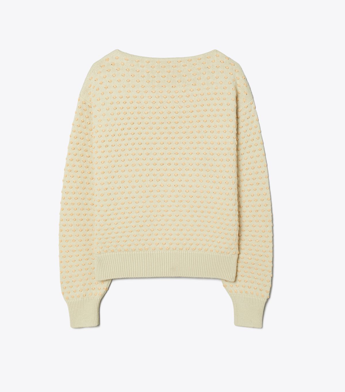 Raffia Embroidered Wool Sweater tory burch raffia embroidered wool sweater