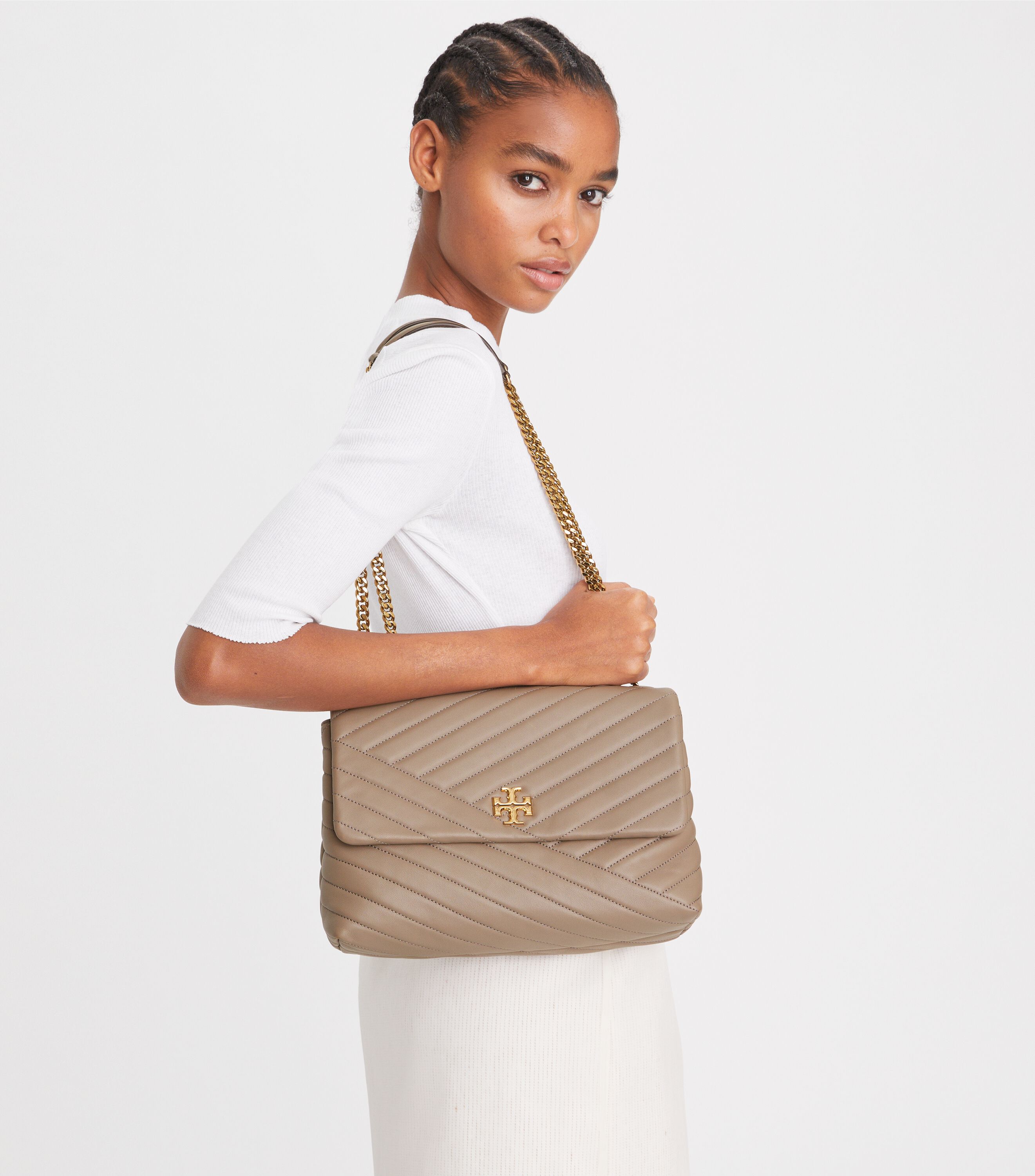 Tory Burch Kira Chevron Convertible Shoulder Bag Tory Burch UAE