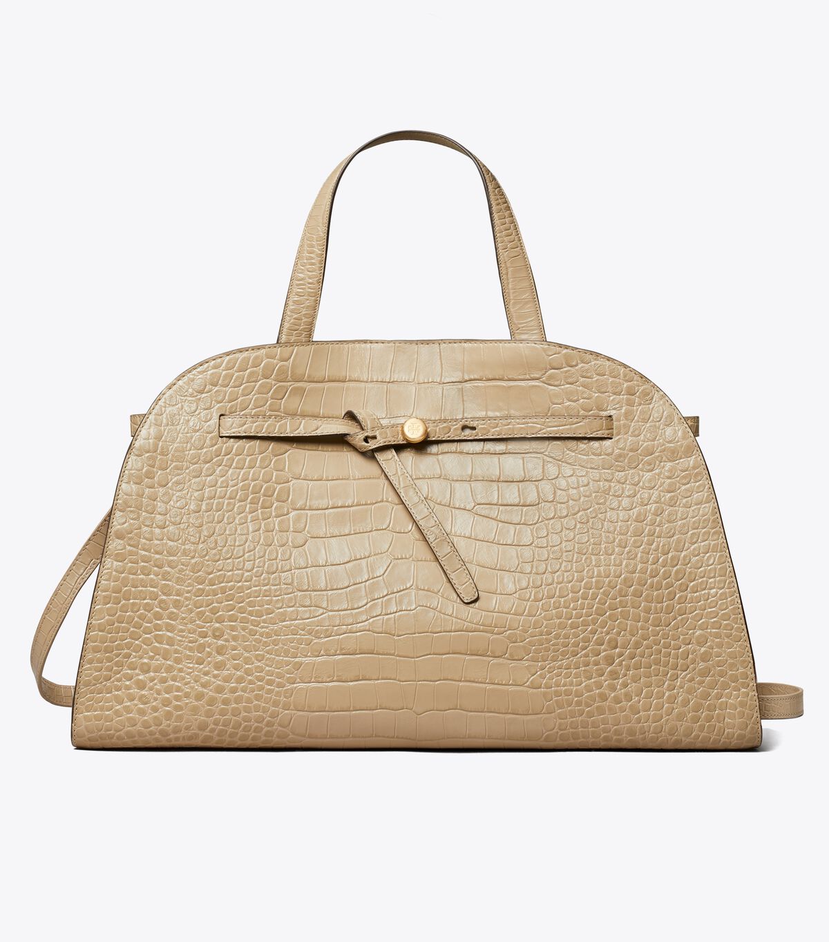 tory burch romy croc embossed bauletto