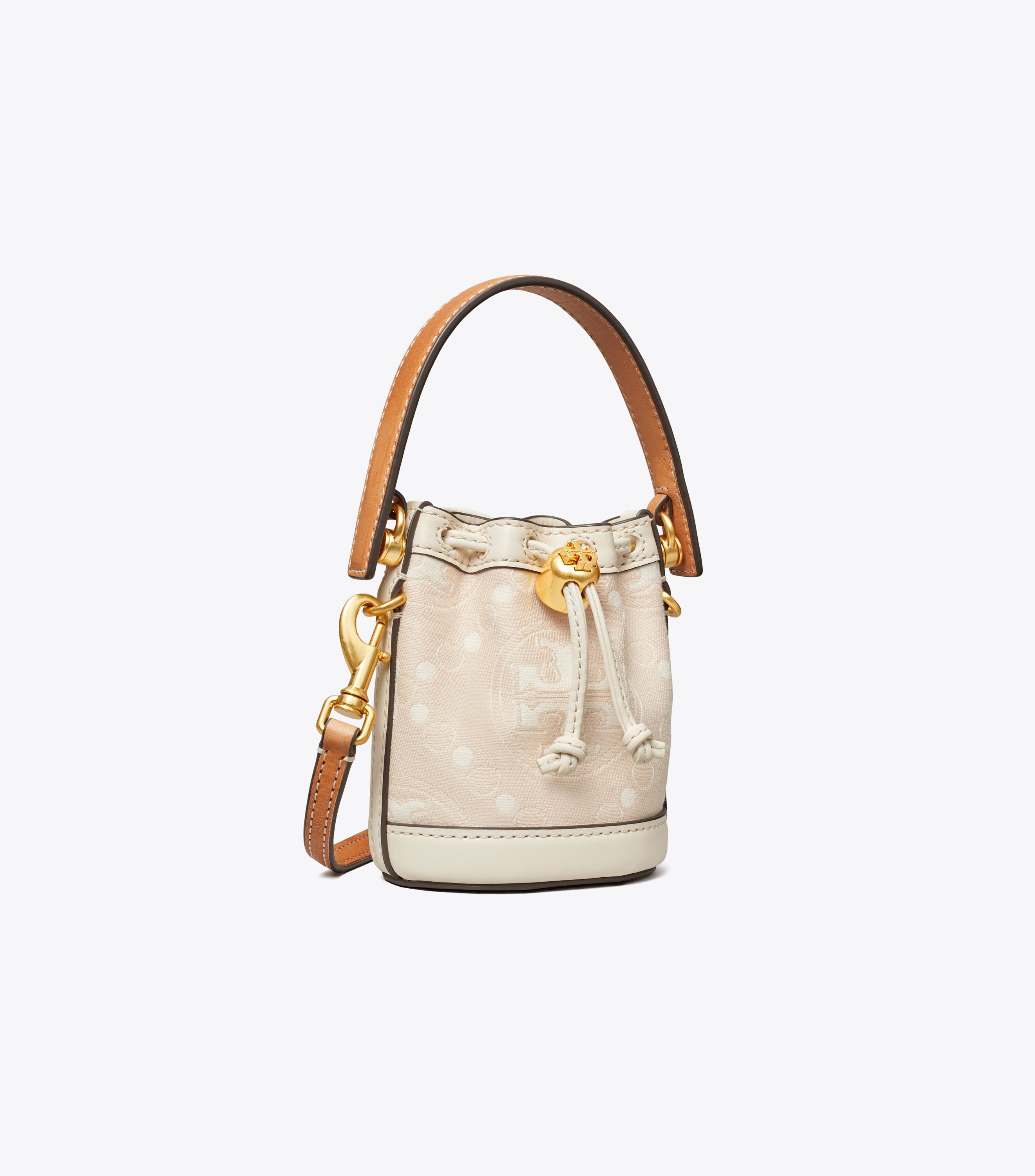 Micro T Monogram Bucket Bag Handbags Tory Burch