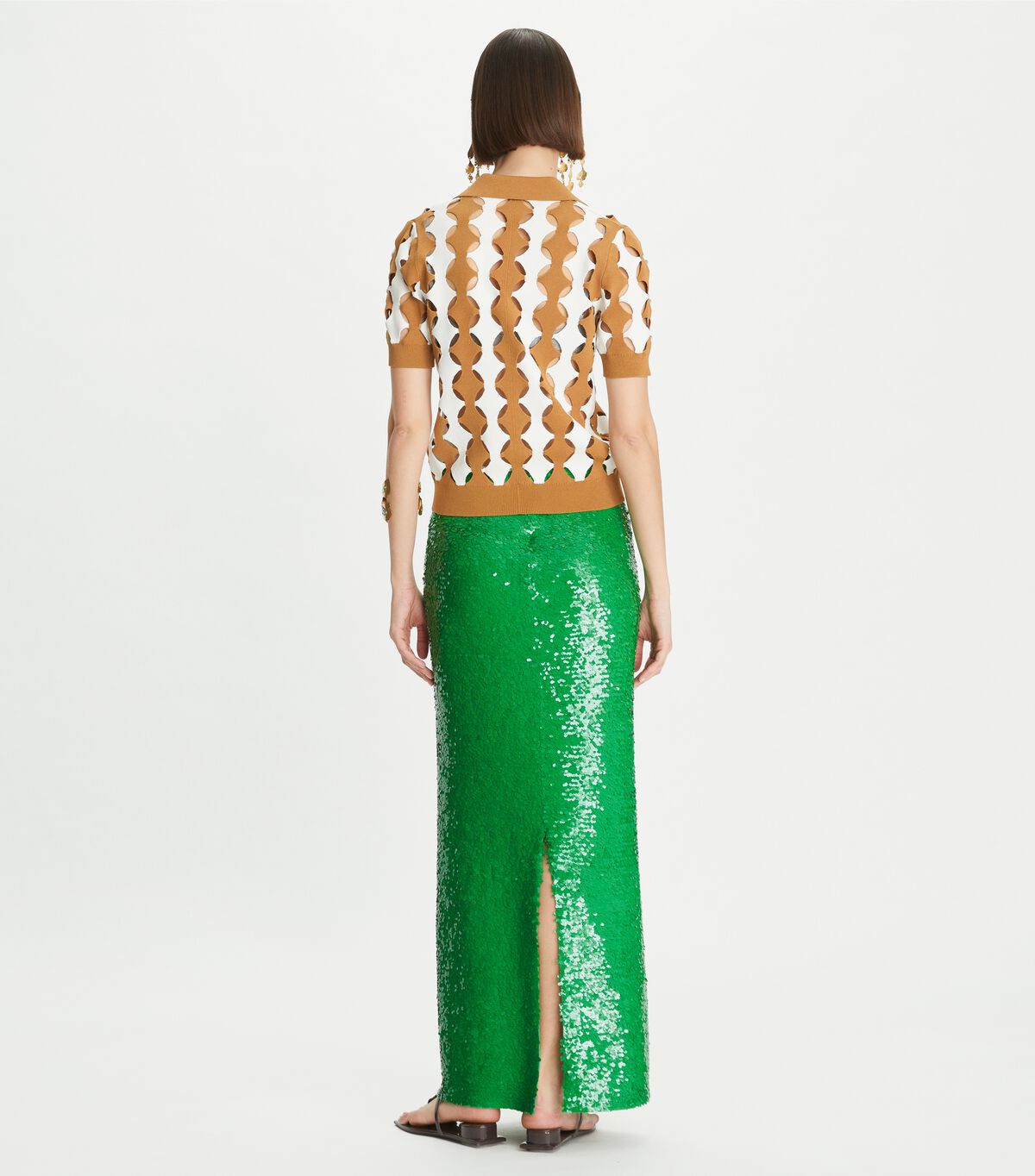 tory burch sequin skirt