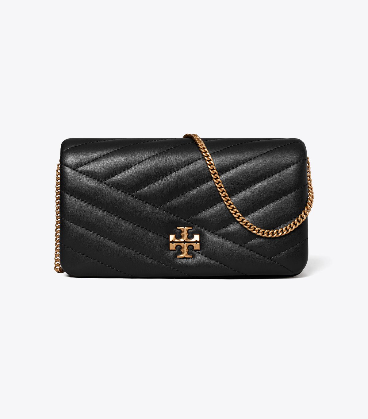 tory burch kira chevron chain wallet