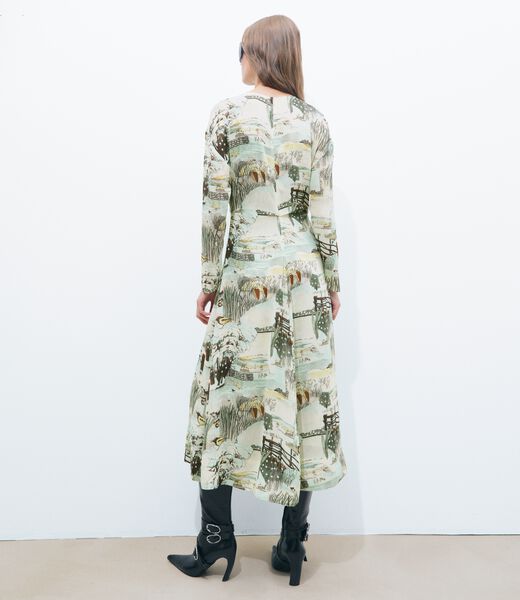 tory burch printed viscose bow dress