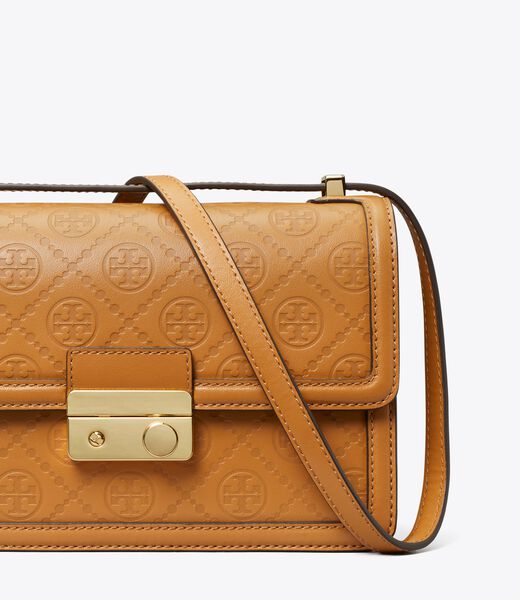 tory burch t monogram leather shoulder bag
