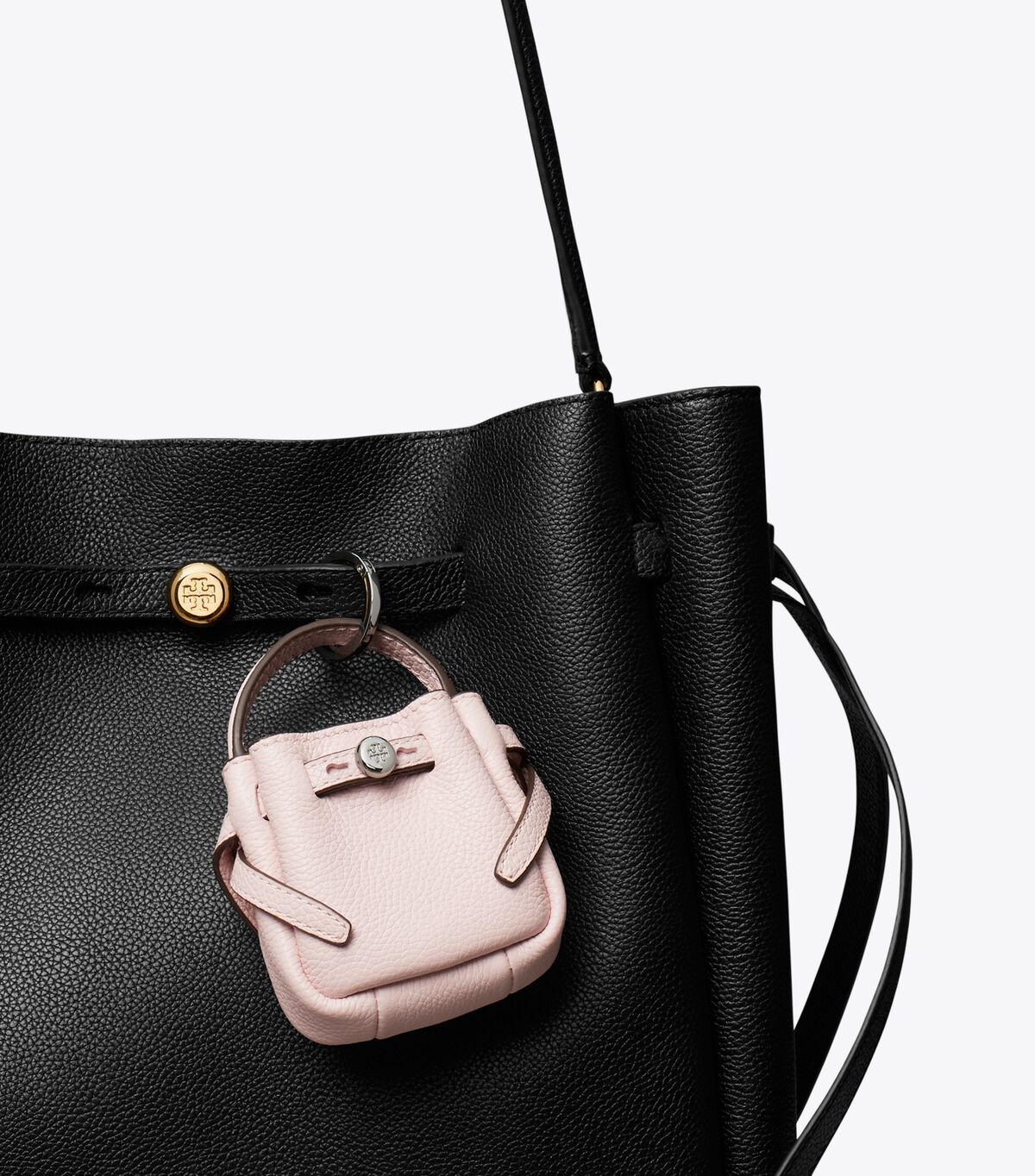 tory burch romy bucket bag charm