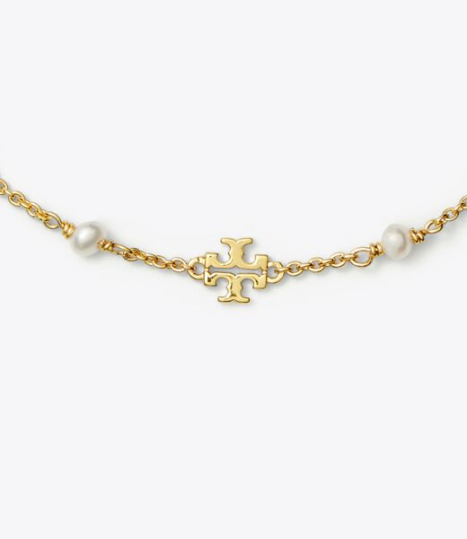 tory burch kira pearl delicate chain bracelet