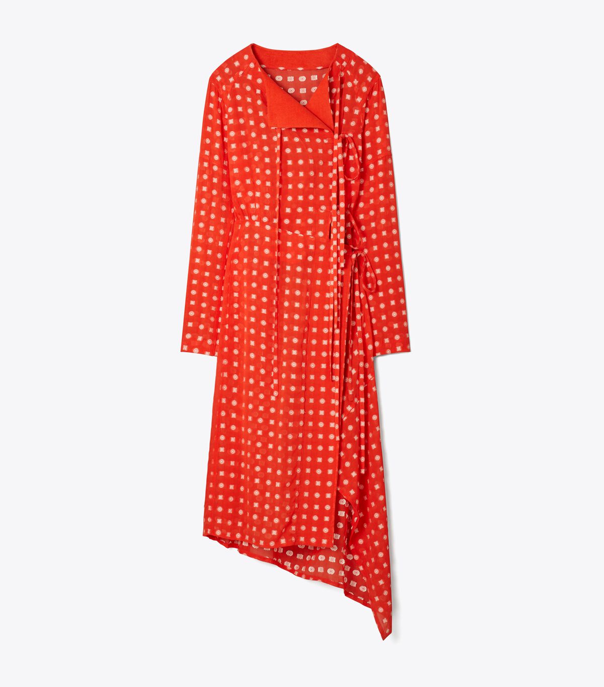 tory burch jacquard wrap dress