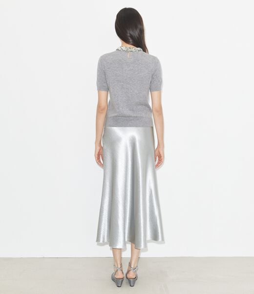 tory burch wool and sequin short sleeved sweater