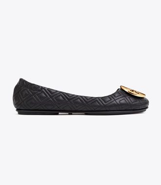 Minnie Travel Ballet Flat, Quilted Leather