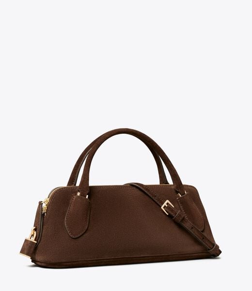 Lock Suede Top Handle Bag tory burch lock suede top handle bag