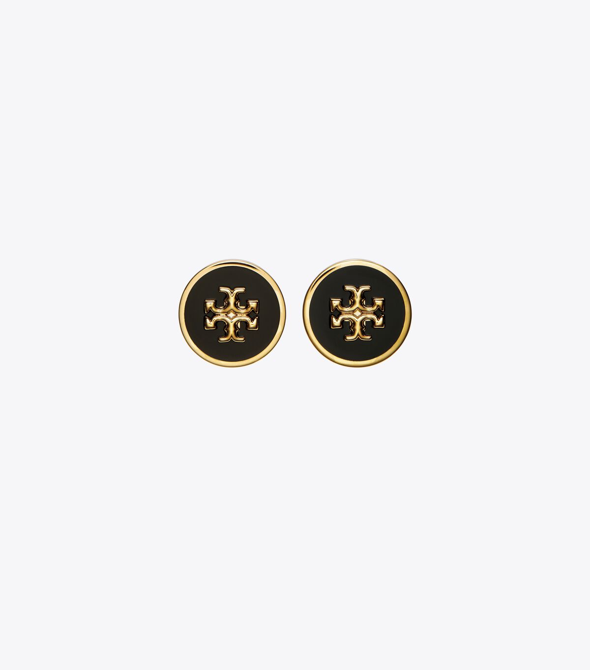 tory burch kira enamel circle stud earring
