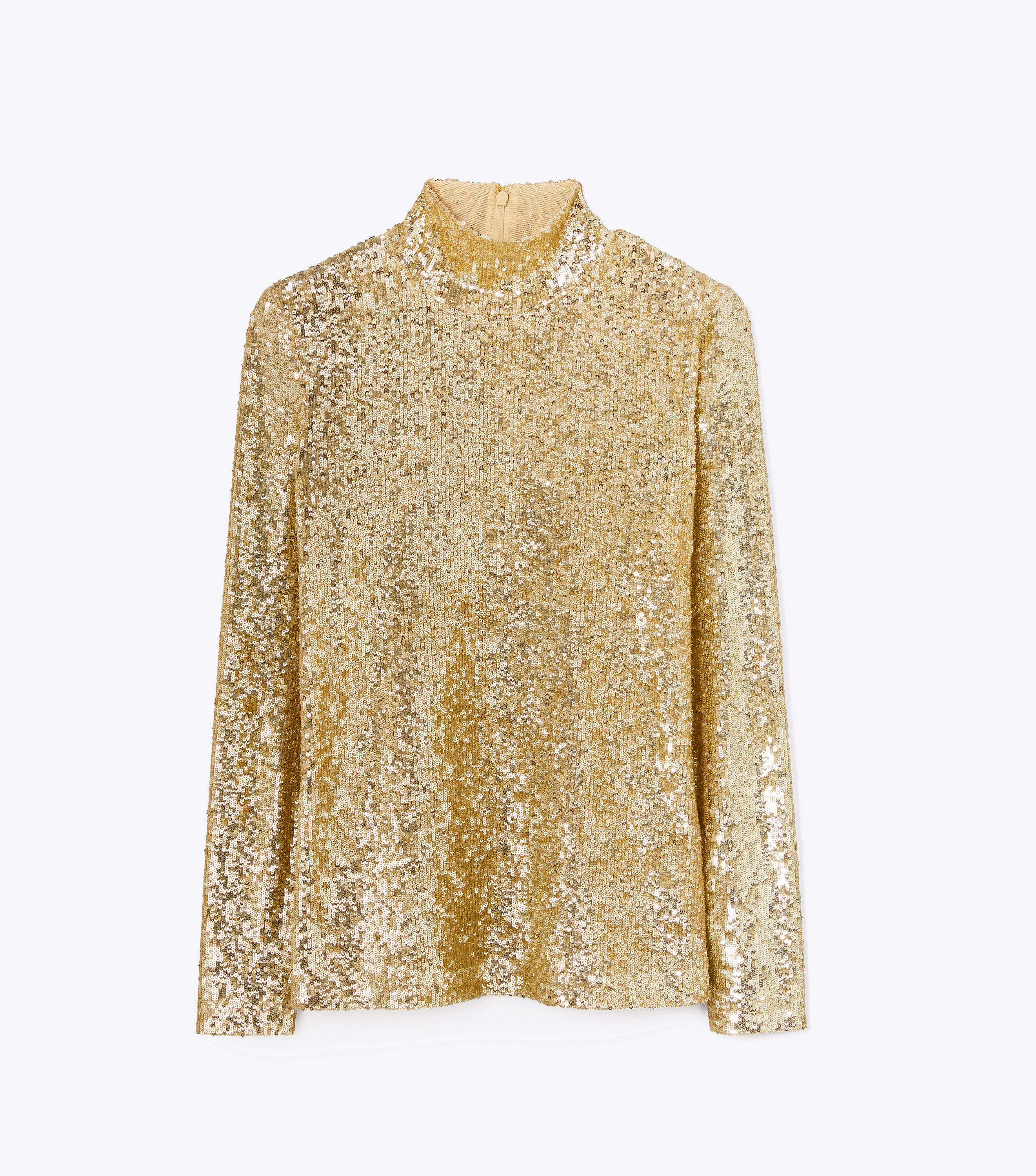 Gold sequin turtleneck hotsell