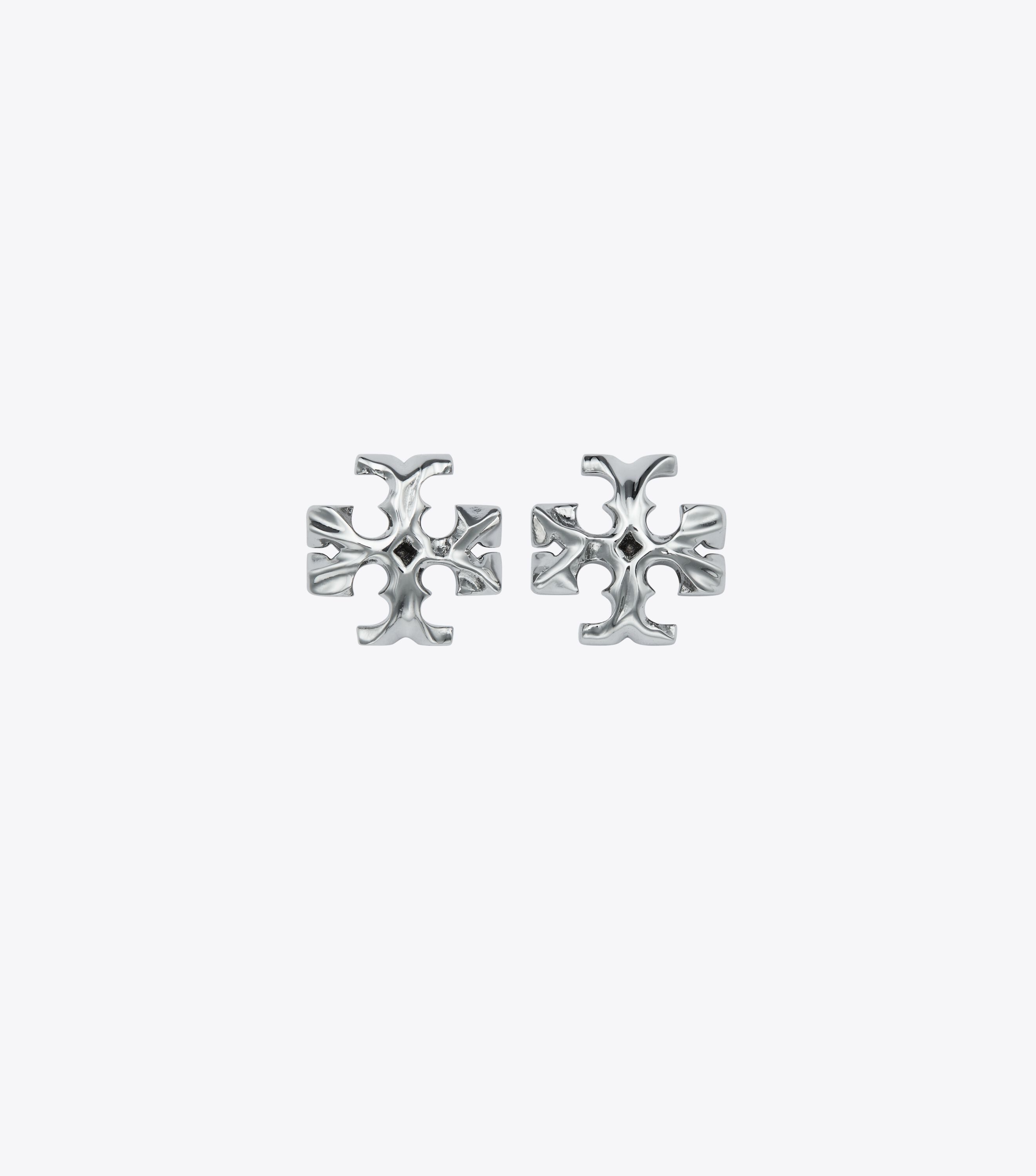 Tory burch silver stud earrings 2025