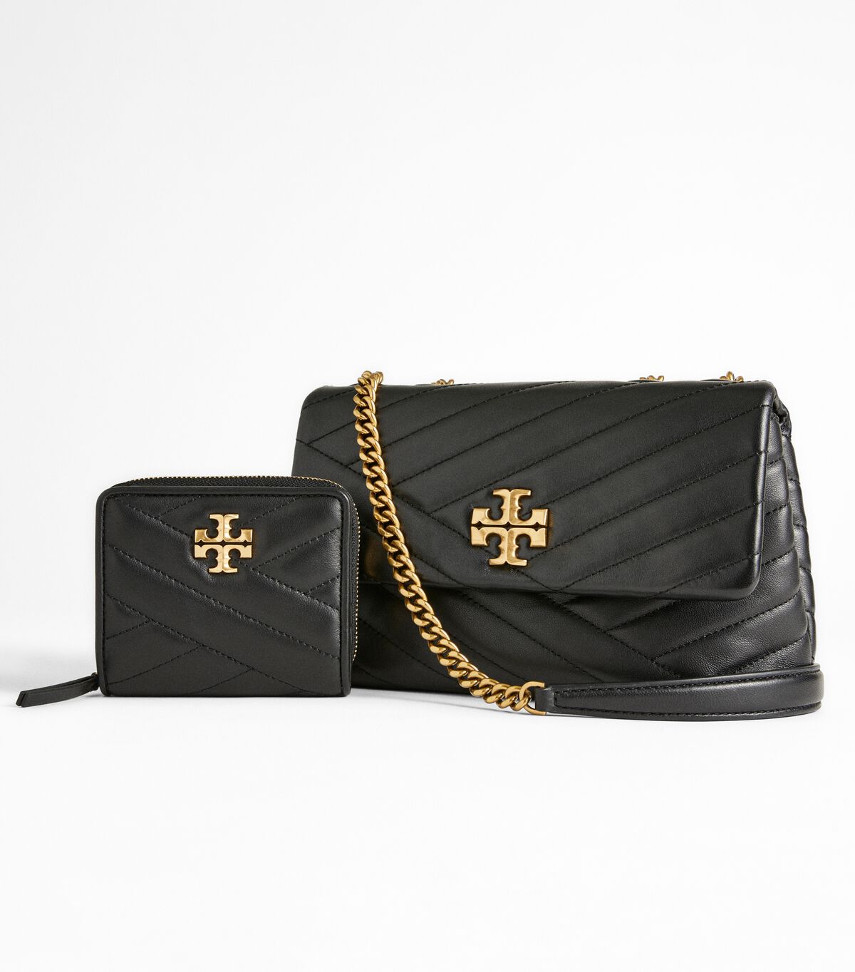 tory burch kira chevron bi fold wallet