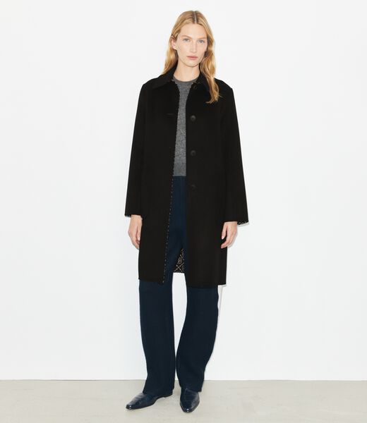 tory burch t monogram jacquard wool coat
