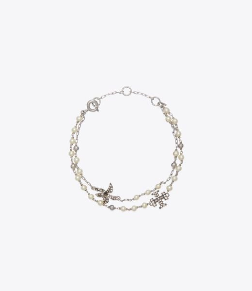 tory burch moondance multi strand pearl bracelet