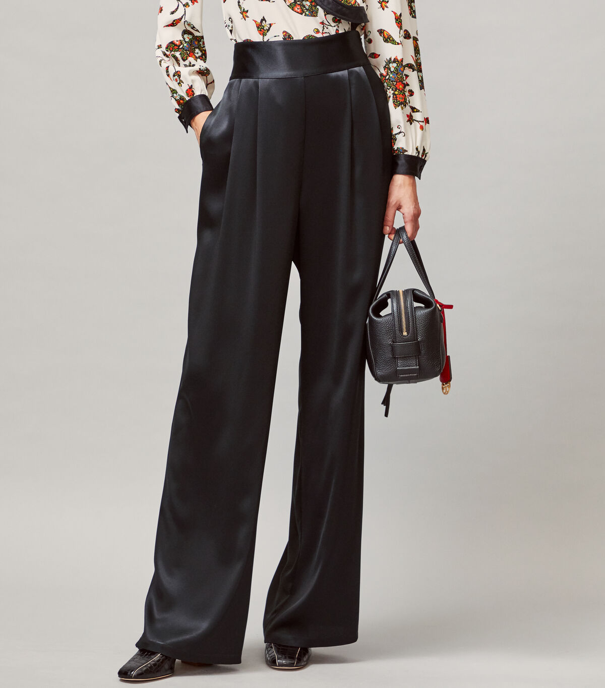tory burch satin pant
