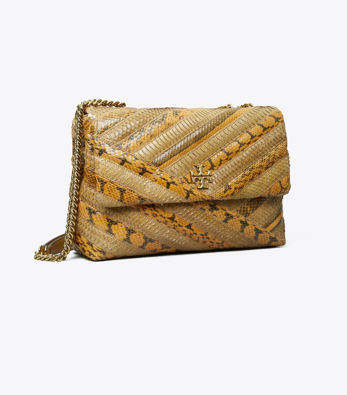 Kira Chevron Exotic Convertible Shoulder Bag