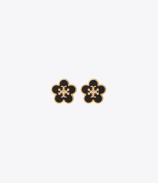 tory burch kira enamel flower stud earring