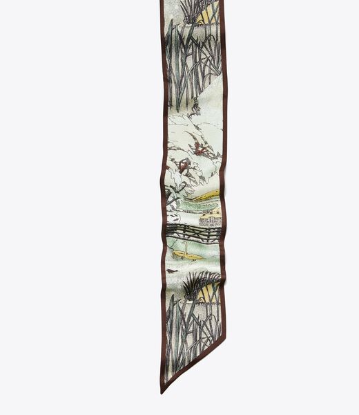 tory burch forest ribbon tie
