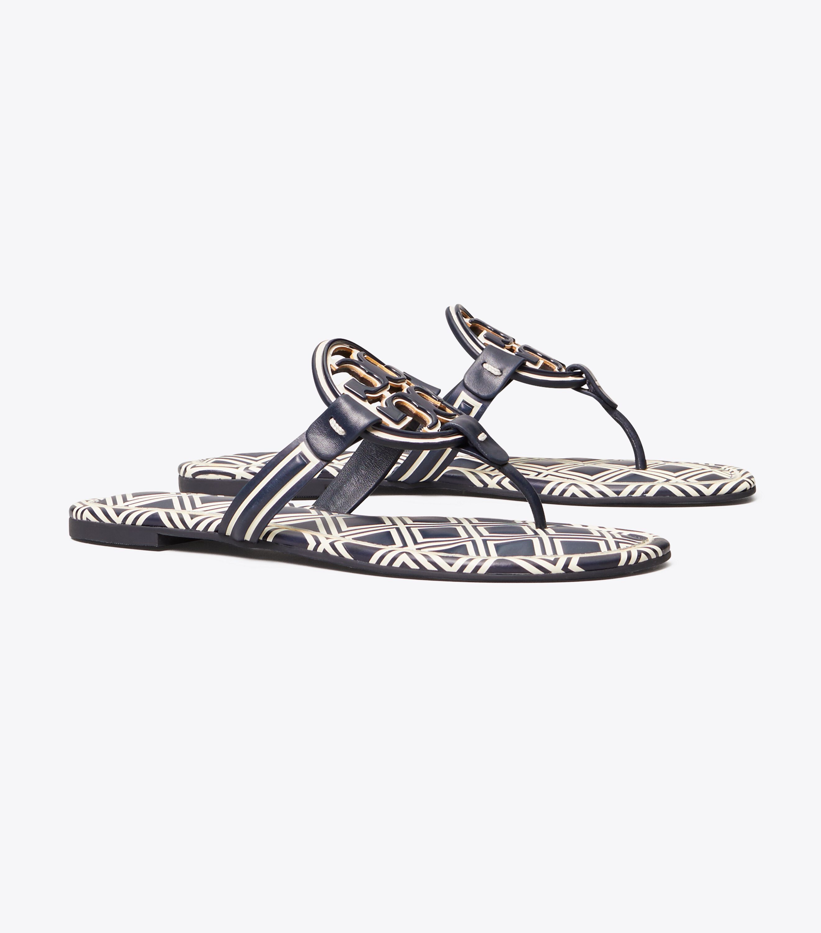 Tory burch miller new arrivals metal logo sandal