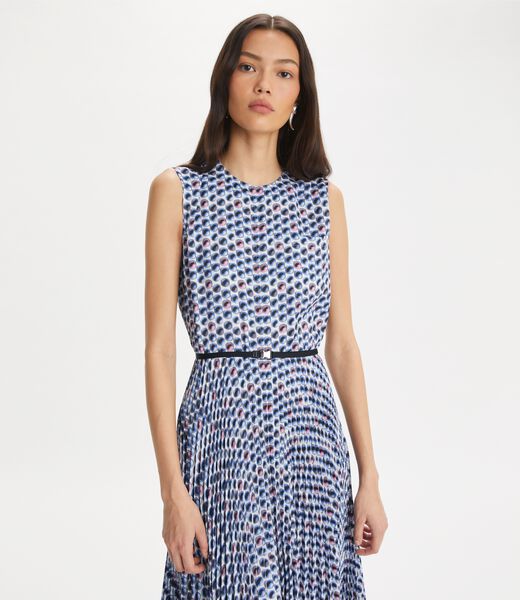 tory burch printed twill dress