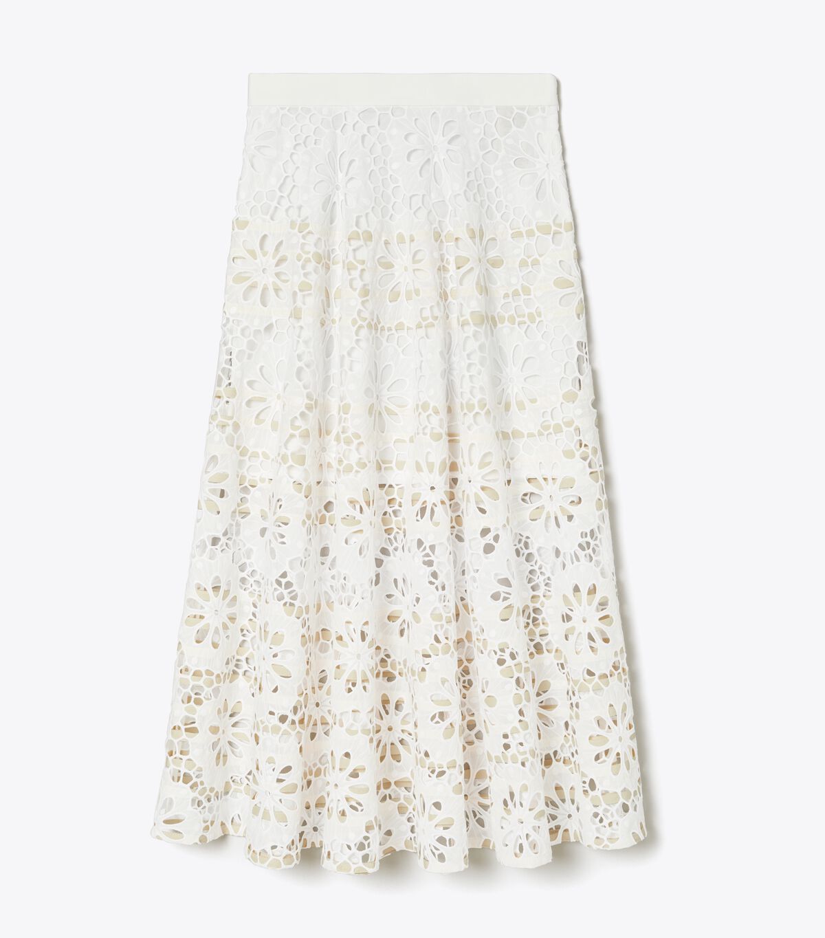 Cotton Eyelet Skirt