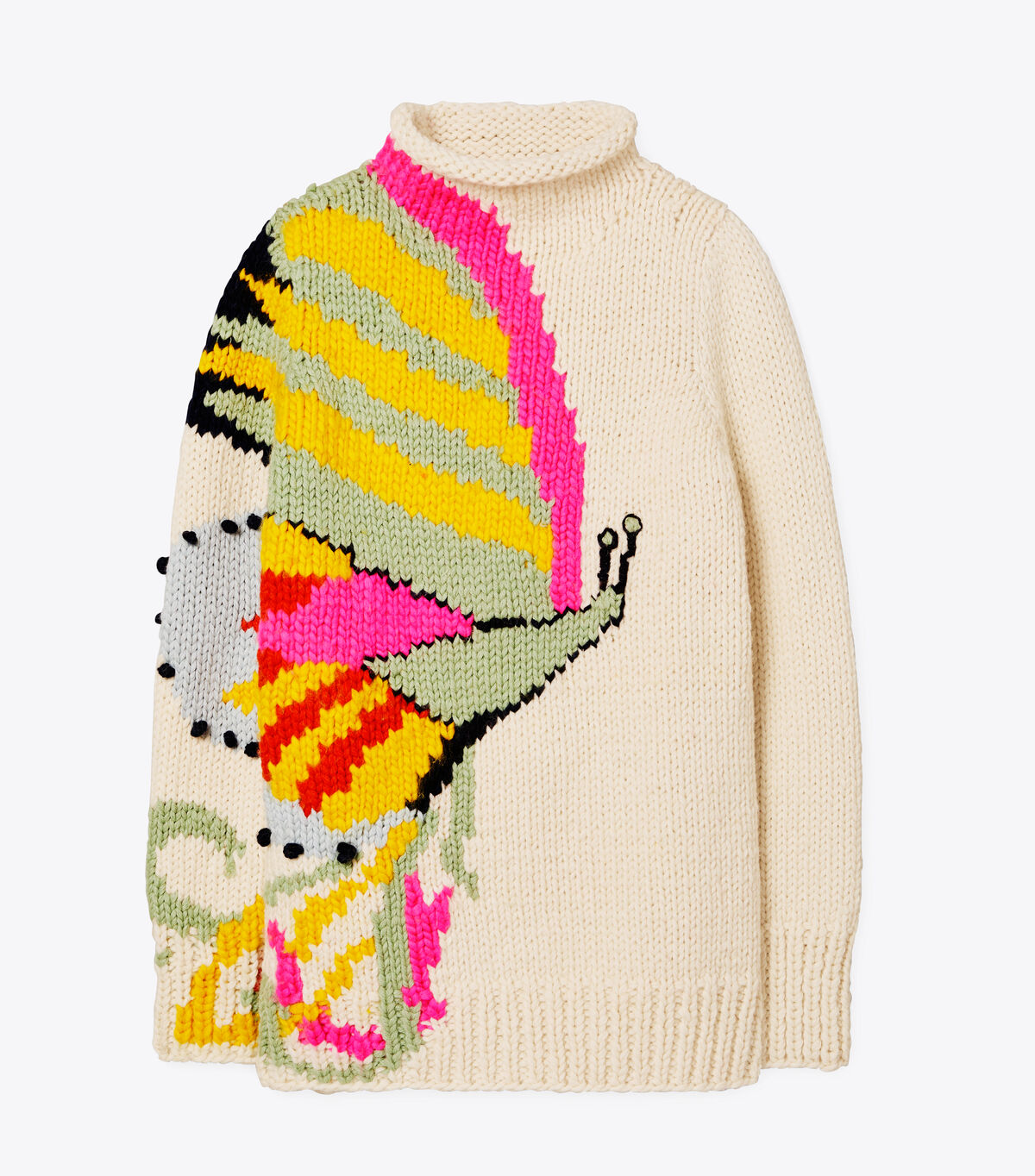 tory burch butterfly handknit turtleneck